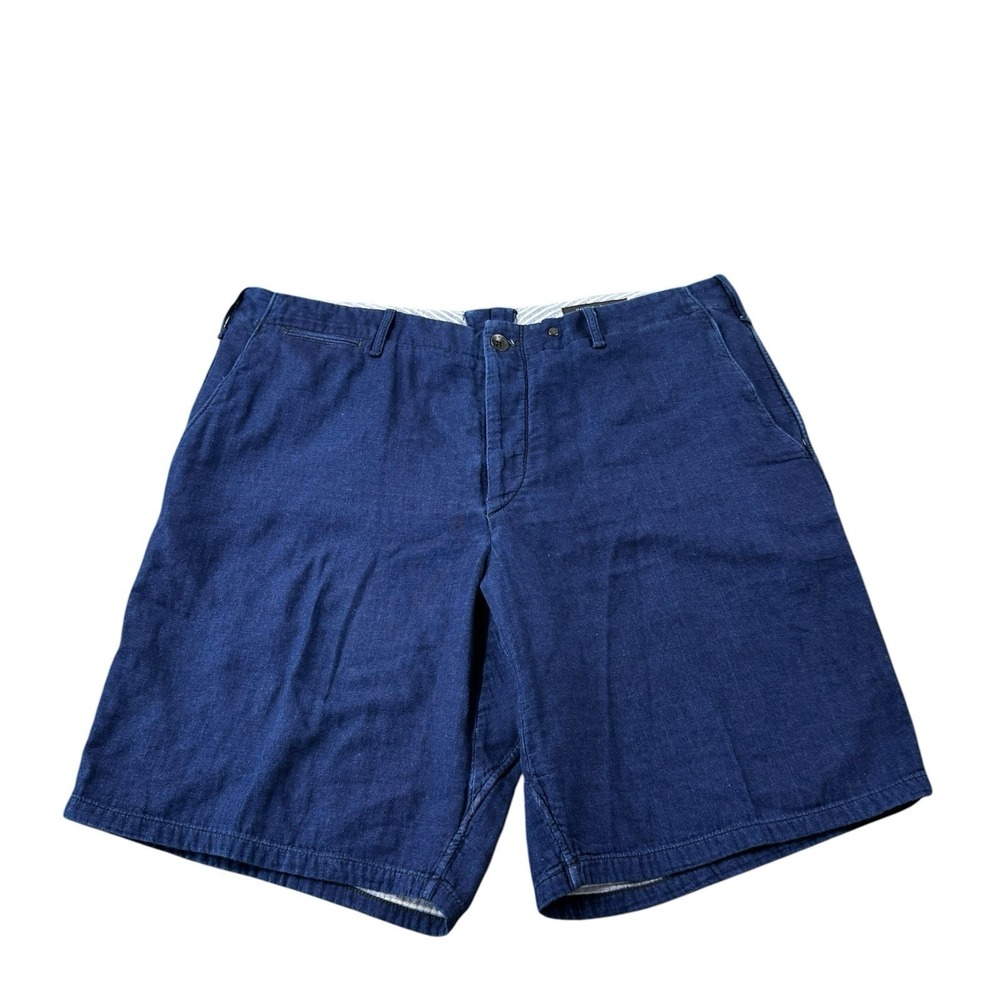 Rag & Bone Deep Indigo Button Fly Men's Workwear Short Size 36